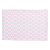 ハートカスタム付きカラー枕ケース – 愛 枕カバー (裏面)