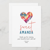 ハートカスタム付き愛の親友のラブカード シーズンカード (正面/裏面)