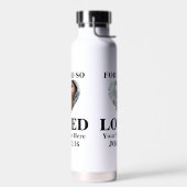 ハートカスタム写真バイブル聖句クリスチャン ウォーターボトル (左面)