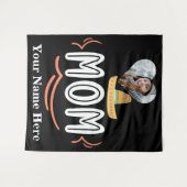 ハートカスタム写真メキシコのフィエスタ母 タペストリー (正面(横))