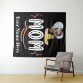 ハートカスタム写真メキシコのフィエスタ母 タペストリー (インサイチュ(横))