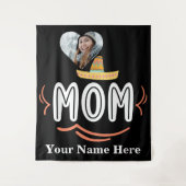 ハートカスタム写真メキシコのフィエスタ母 タペストリー (正面)