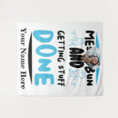 ハートカスタム写真メッシーパンと取得物ドン タペストリー (正面(横))