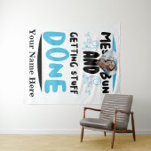 ハートカスタム写真メッシーパンと取得物ドン タペストリー (インサイチュ(横))