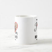 ハートカスタム写真I Love My Boyer コーヒーマグカップ (中央)