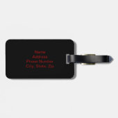 ハートカスタム及びダガー荷物タグ ラゲッジタグ (裏面横)