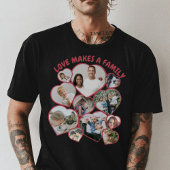 ハートカスタム型フォトモザイクTシャツ Tシャツ