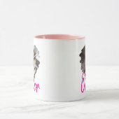 ハートカスタム形のペットのマグカップ名 マグカップ (中央)