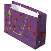ハートカスタム抱き枕のキノコ – 大 ラージペーパーバッグ (正面アングル)