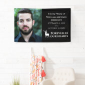 ハートカスタム記念碑に永遠の鹿の写真 横断幕 (インサイチュ)