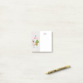 ハートカッコいい型サングラスのラマ ポストイット (デスク上)