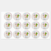 ハートカッコいい型サングラスのラマ ラベル (シート)