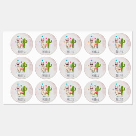 ハートカッコいい型サングラスのラマ ラベル