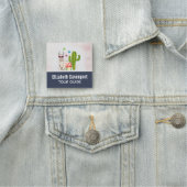 ハートカッコいい型サングラスのラマ 名札 (インサイチュ)