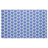 ハートカットサファイアウォーターカラーアート生地 ファブリック (ファットクウォーター)