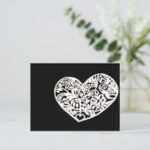 ハートカット ポストカード (スタンド正面)