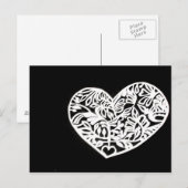 ハートカット ポストカード (正面/裏面)