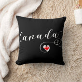 ハートカナダ装飾用クッション、カナダ国旗 クッション (ブランケット)