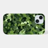 ハートカモフラージュ iPhone 15ケース (裏面横)