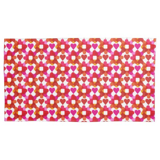 ハートカラフルエプロン 枕カバー (正面左)