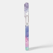 ハートカラフルクロス水色 Case-Mate iPhoneケース (裏面 / 左)