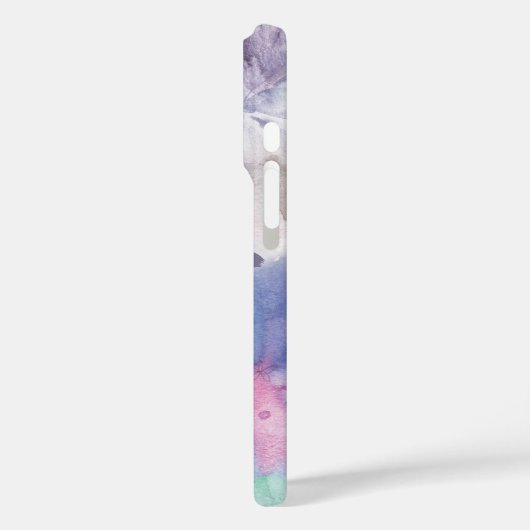 ハートカラフルクロス水色 Case-Mate iPhoneケース (裏面 / 左)