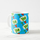 ハートカラフルコーヒーマグとの恋の生活 コーヒーマグカップ (正面左)