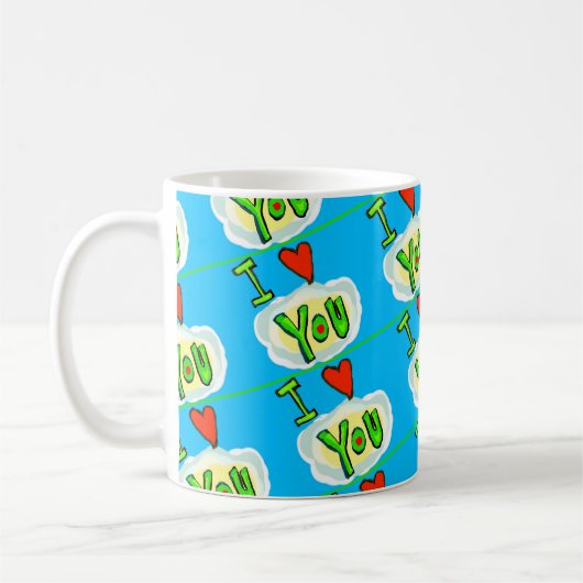 ハートカラフルコーヒーマグとの恋の生活 コーヒーマグカップ (左)