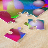 ハートカラフルシャワー ジグソーパズル (側面)