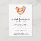 ハートカラフルズスウィートシャワーベビー本 エンクロージャーカード (正面)