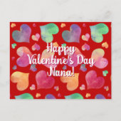 ハートカラフルズハッピーバレンタインデー ポストカード (正面)