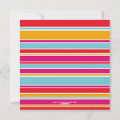 ハートカラフルバレンタインの写真カード シーズンカード (裏面)