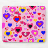 ハートカラフルマウスパッド！マウスパッド マウスパッド (正面)
