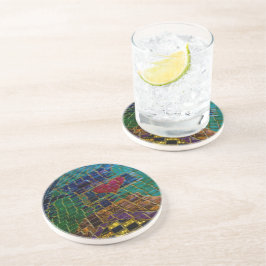 ハートカラフルモザイク コースター