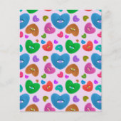 ハートカラフルラブバレンタインアイボール (正面)