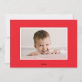 ハートカラフル写真バレンタインデー シーズンカード (裏面)