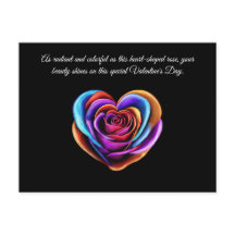 ハートカラフル型バラ – バレンタイン – 