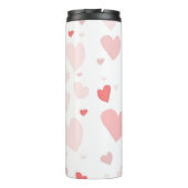 ハートカラフル私はバレンタインデーの多くの愛 タンブラー (裏面)