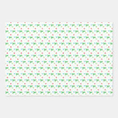 ハートカラフル移植 ラッピングペーパーシート (正面3)