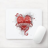 ハートカンボジア マウスパッド (マウス)