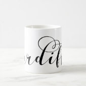 ハートカーディフ国旗、ウェールズ、カーディッド コーヒーマグカップ (中央)