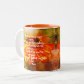 ハートガイド《植物》百日草感動的引用文 ツートーンマグカップ (正面左)