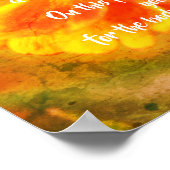 ハートガイド《植物》百日草感動的引用文 ポスター (角)