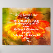 ハートガイド《植物》百日草感動的引用文 ポスター (正面)