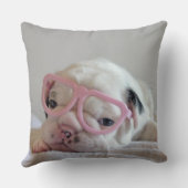 ハートガラスのフレンチ・ブルドッグ クッション (裏面)