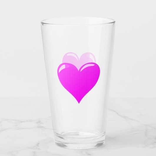 ハートガラス タンブラーグラス (正面)