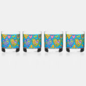 ハートガロール飲み物用品セット ウイスキーグラス (正面)