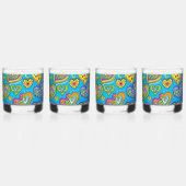 ハートガロール飲み物用品セット ウイスキーグラス (左)