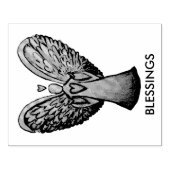 ハートガーディアンジェルカスタムゴムスタンプアート ラバースタンプ (インプリント)