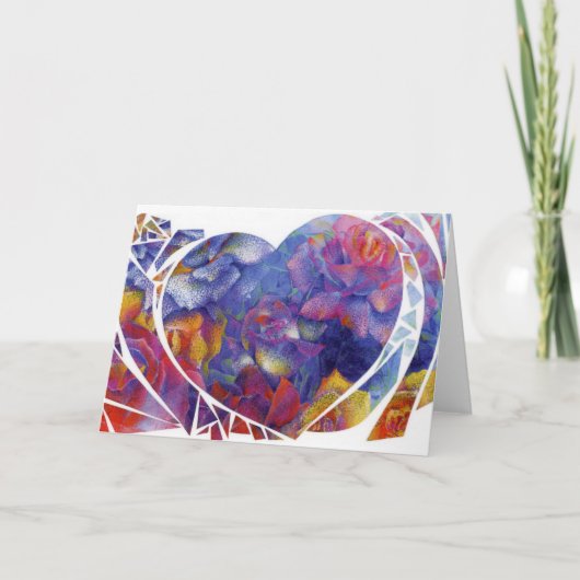 「ハートガーデン」を5時間365日で利用可能。二つ折りカード サンキューカード (正面)